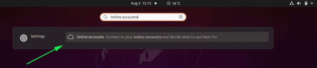 Search-Online-Accounts-Gnome-Dash