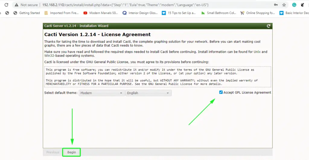 Accept-GPL-License-Cacti-CentOS8