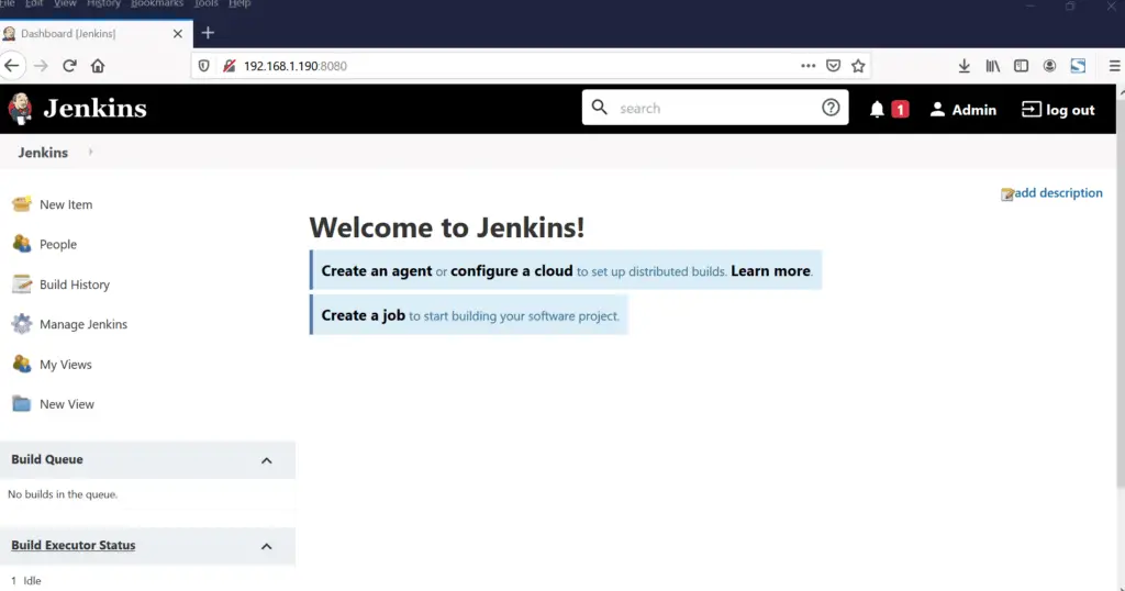 Dashboard-Jenkins-CentOS8