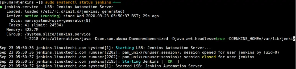 Jenkins-Service-Status-CentOS8