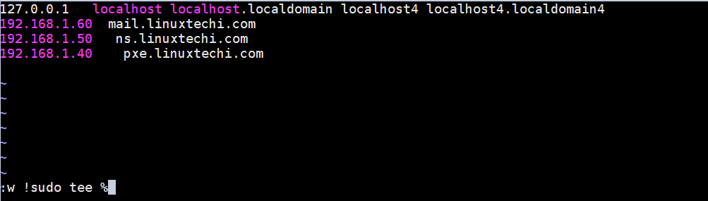 Save-Changes-to-file-tee-commmand-vi-editor