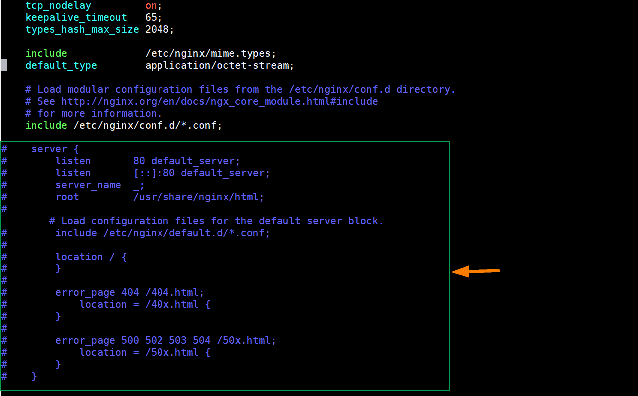 Nginx configuration