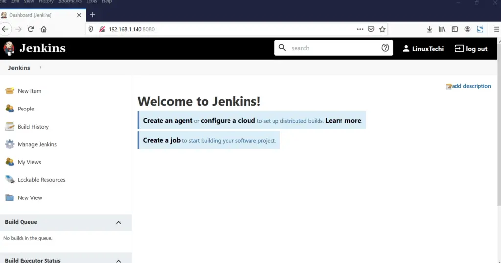 Dashboard-Jenkins-Docker-Container-CentOS8