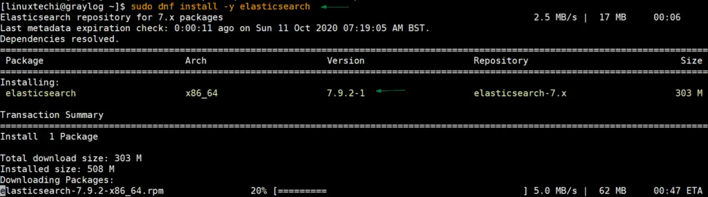 Install-elasticsearch-centos8