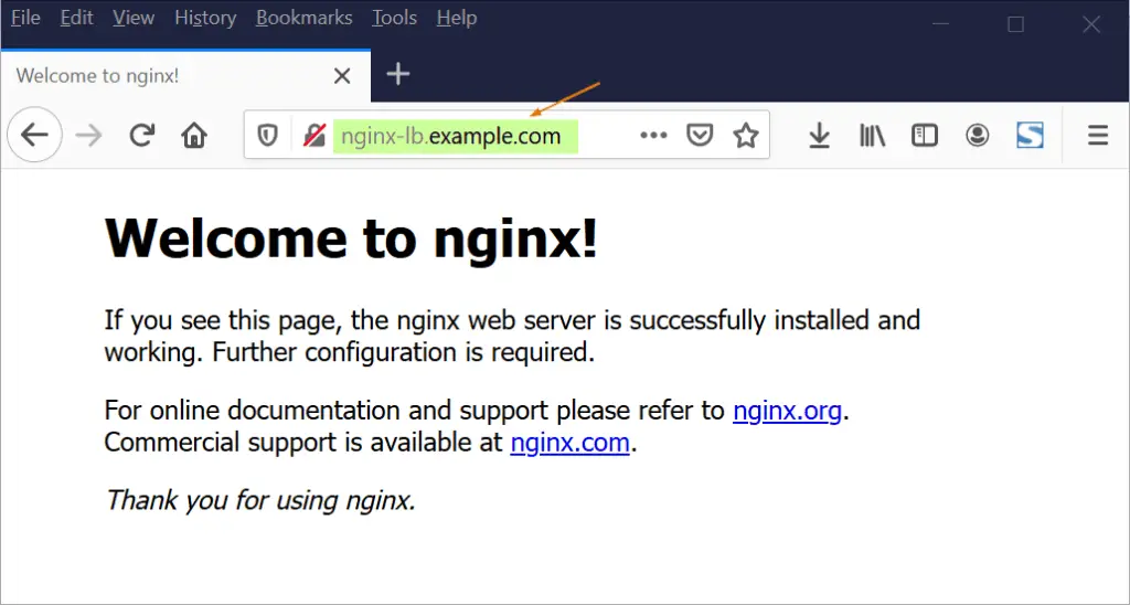 Nginx-page-via-lb-ingress-k8s