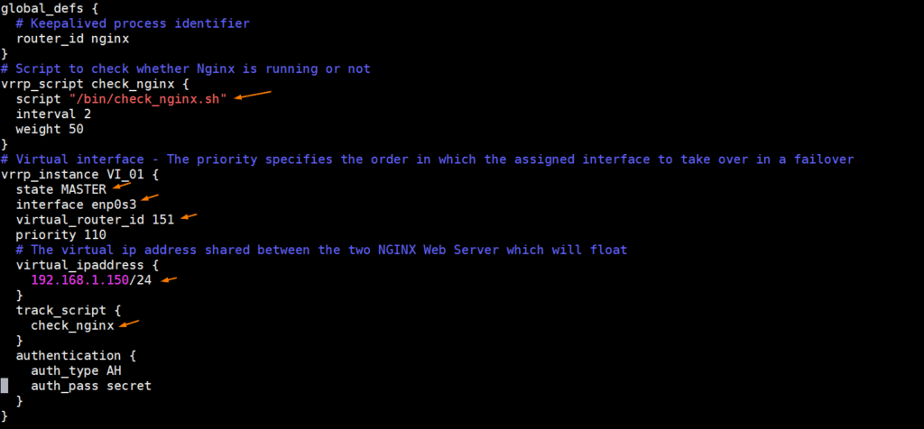 Keepalived-conf-master-node-linux