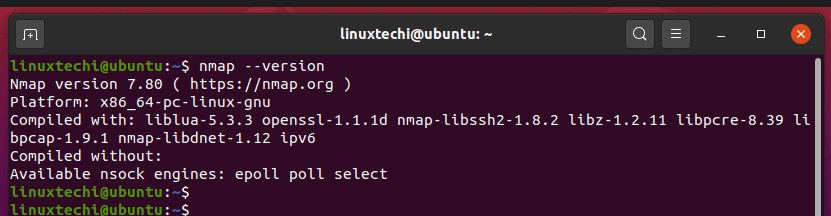 Nmap-version-linux