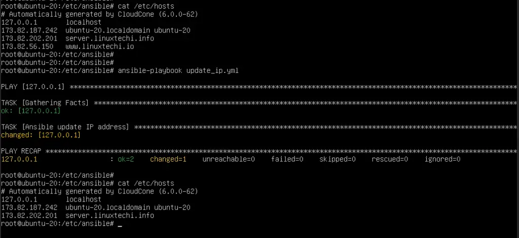 Remove-Line-with-Ansible-playbook-execution