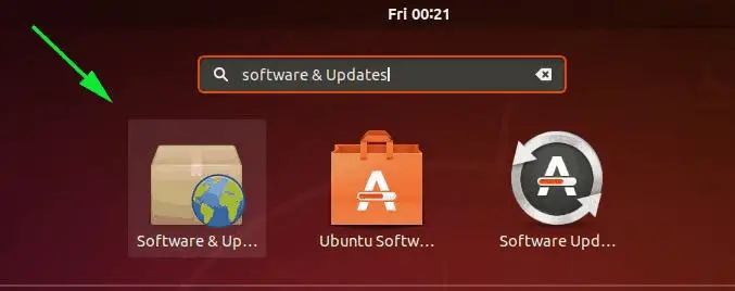 Software-update-tool-search-ubuntu