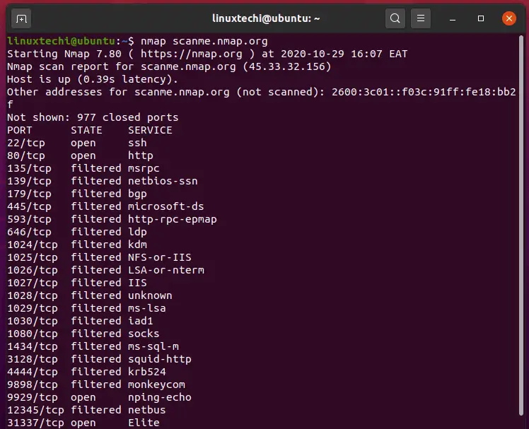 scan-host-with-name-nmap-command