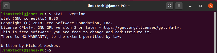 stat-command-version