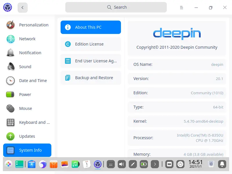 Deepin-system-info