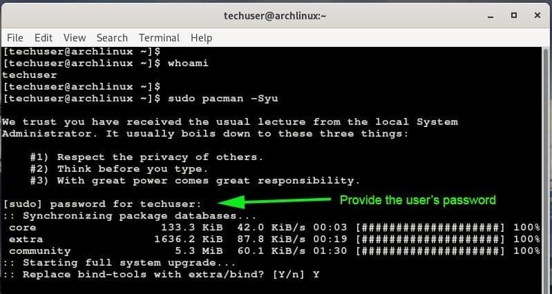How to Create and Configure Sudo User on Arch Linux