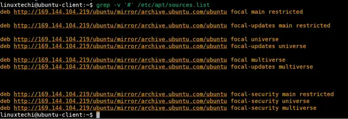 Ubuntu-Client-Sources-list