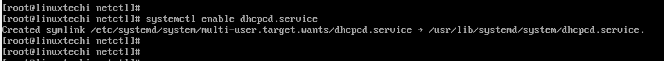 49-Enable dhcpcd service