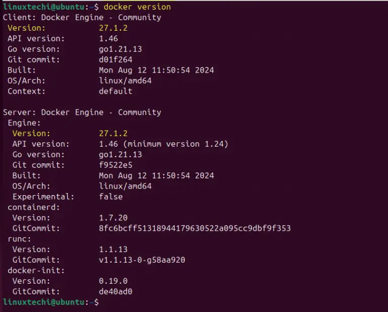 Check-Docker-Version-Ubuntu