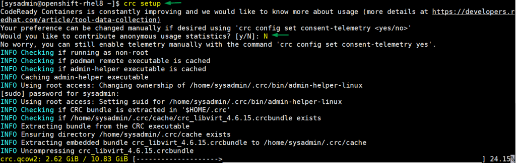 crc-setup-rhel8