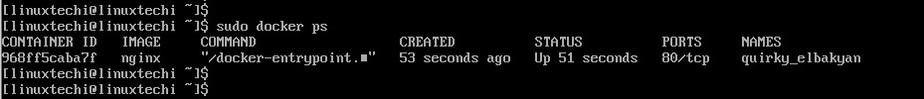 docker-ps-command-output-archlinux