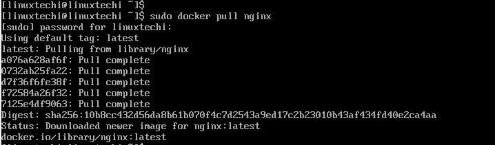 docker-pull-nginx-archlinux