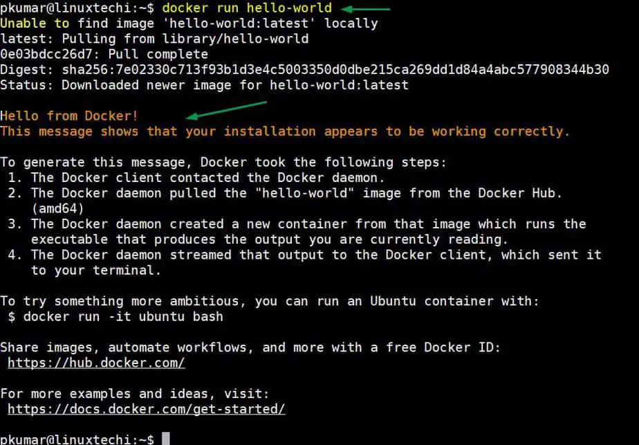 docker-run-hello-world-container-ubuntu