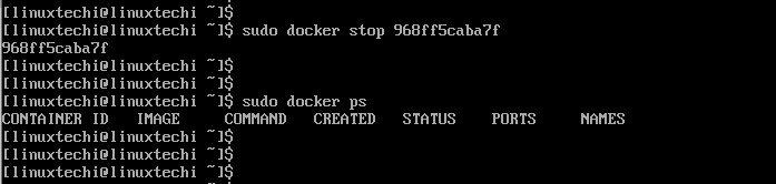 docker-stop-ps-command-archlinux