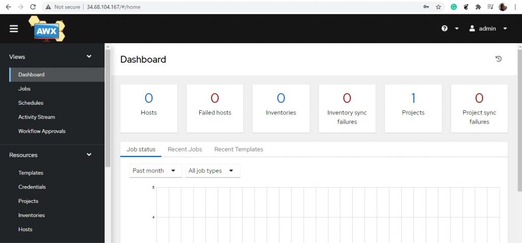 Ansible-AWX-Dashboard-Ubuntu