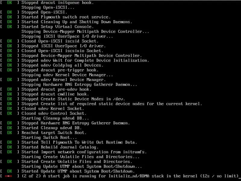 AlmaLinux8-Boot-Message-During-Installation