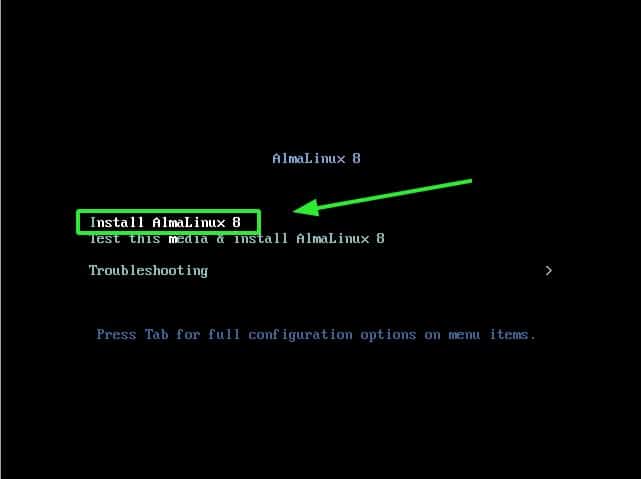 Choose-Install-AlmaLinux8