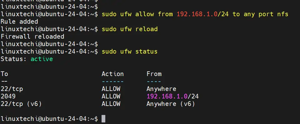 Firewall-Rule-NFS-Server-Ubuntu-20-04