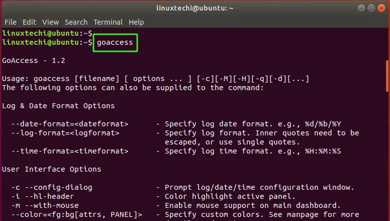 goacces-command-output-linux