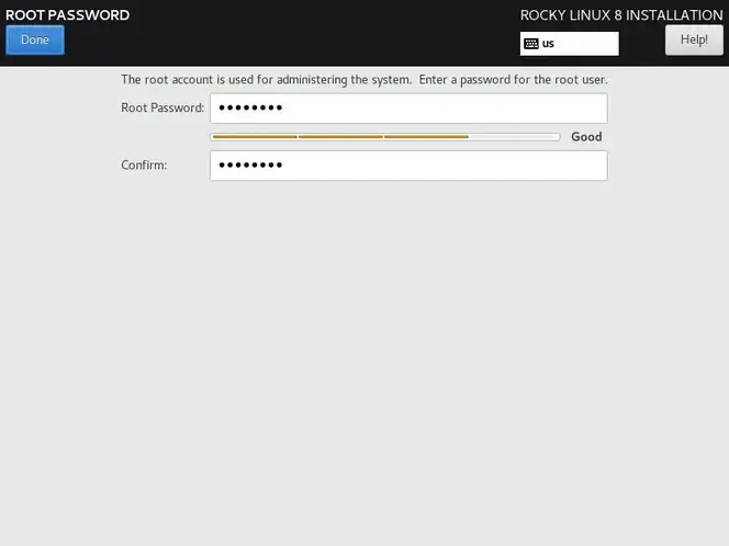 Root-Password-RockyLinux-Installation
