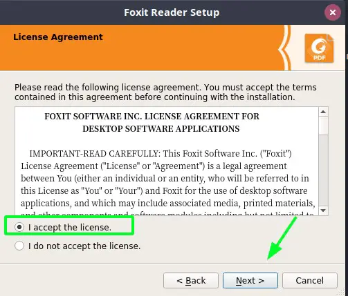 Accept-License-Foxitreader-ubuntu