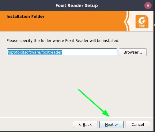 Foxitreader-installation-folder