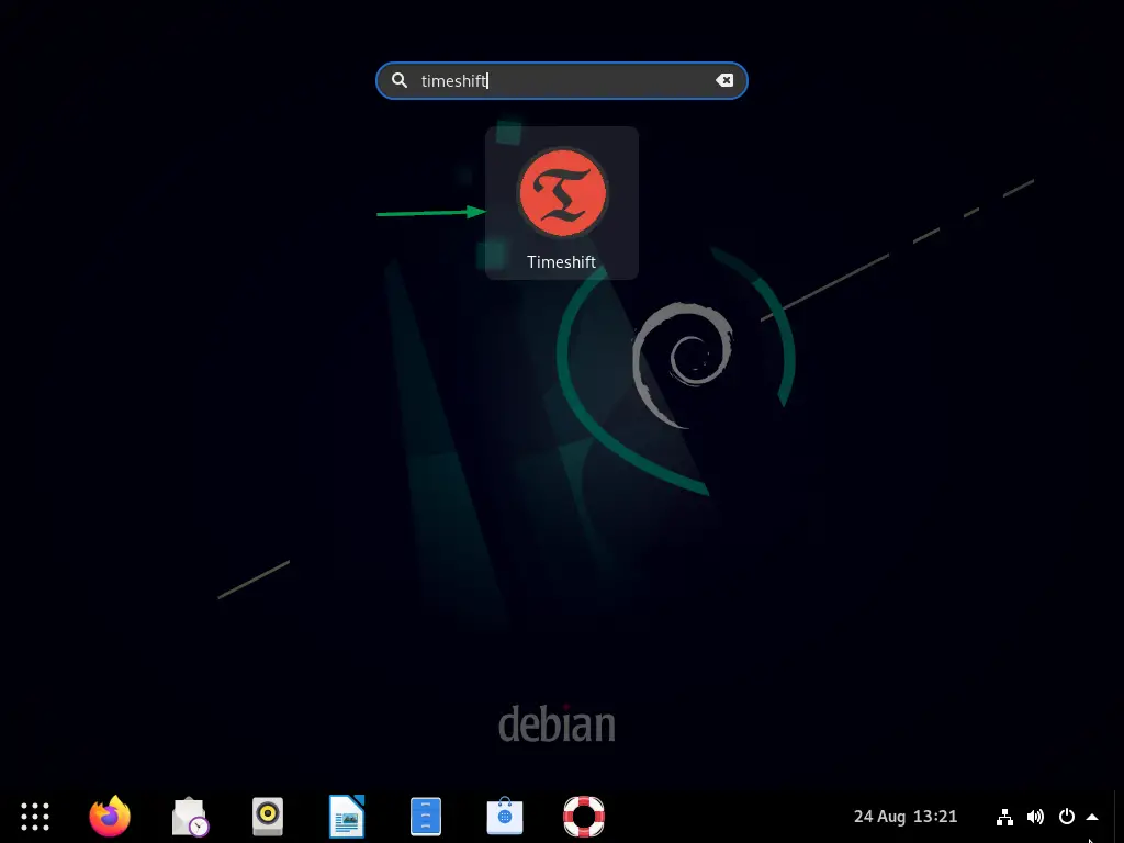 Access-Timeshift-Debian11