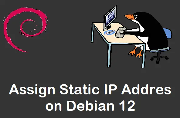 assign ip address debian