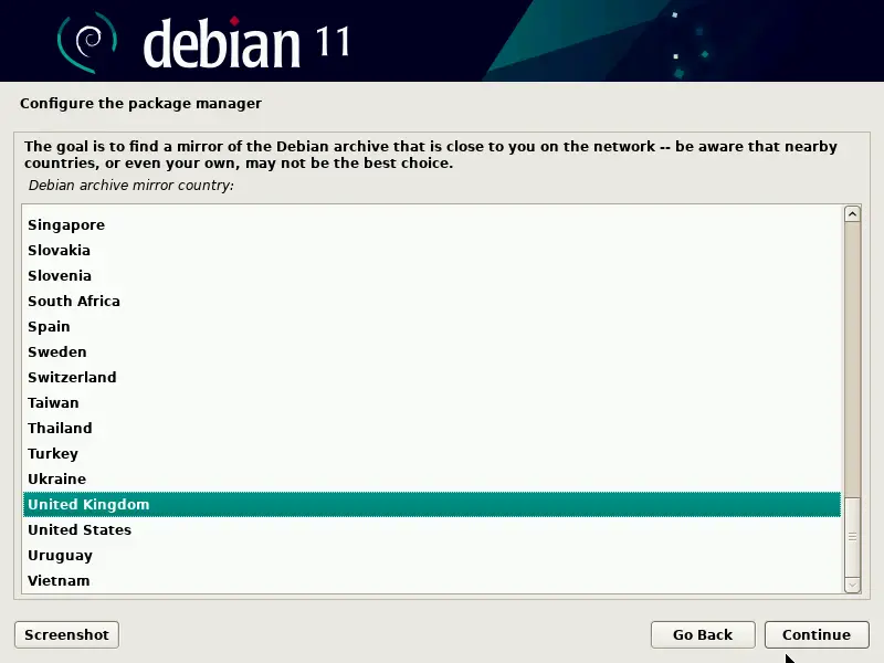 Debian-Archive-Mirror-Country