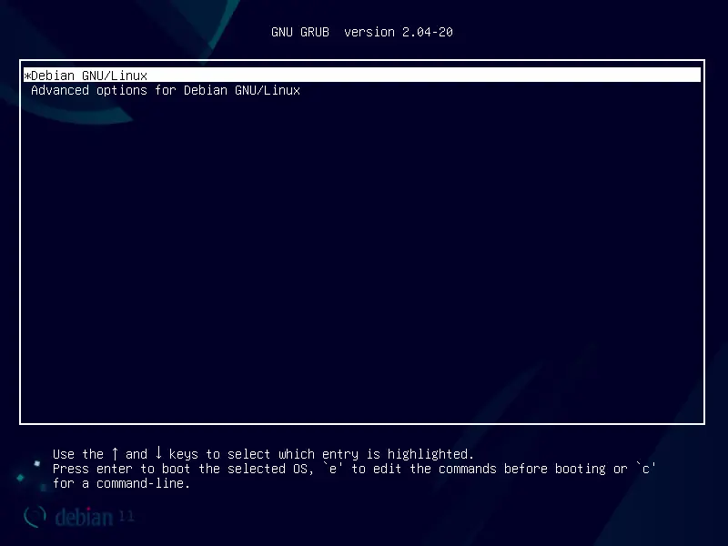 Grub-Screen-After-Debian11-Installation