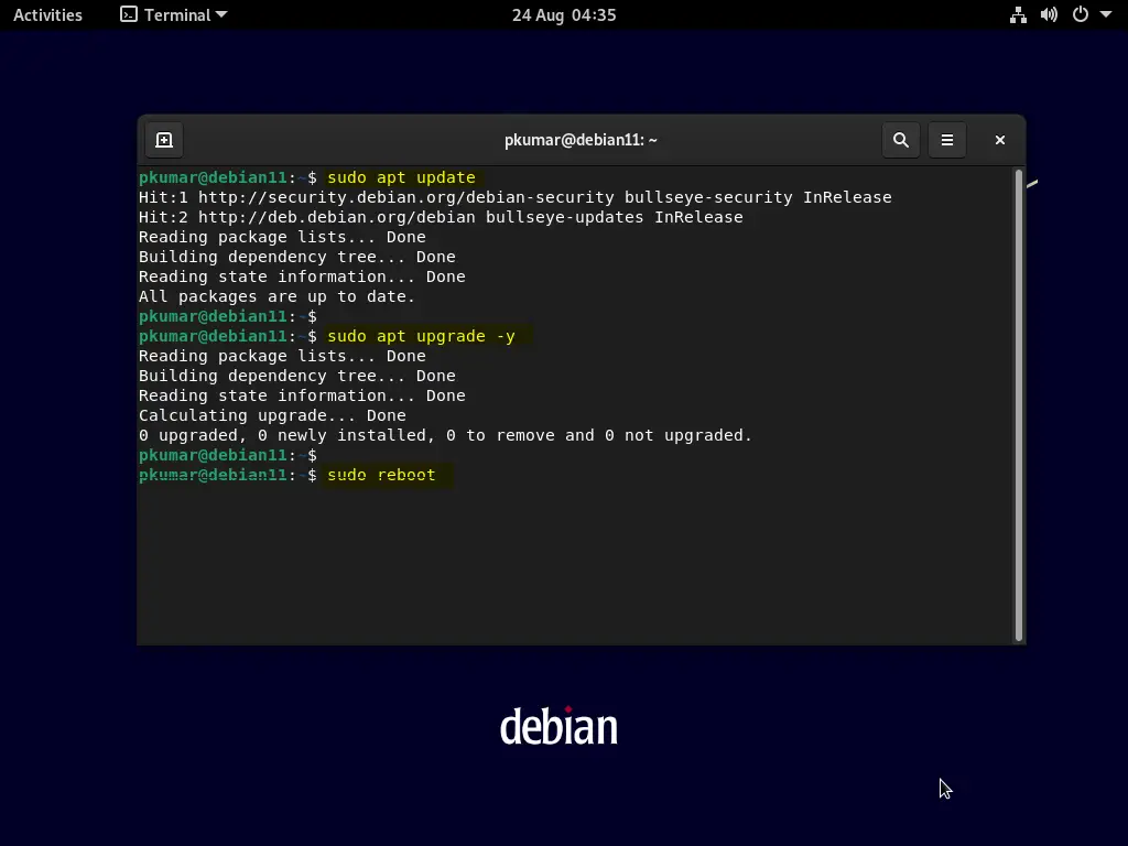 Install-Updates-After-Debian11-Installation