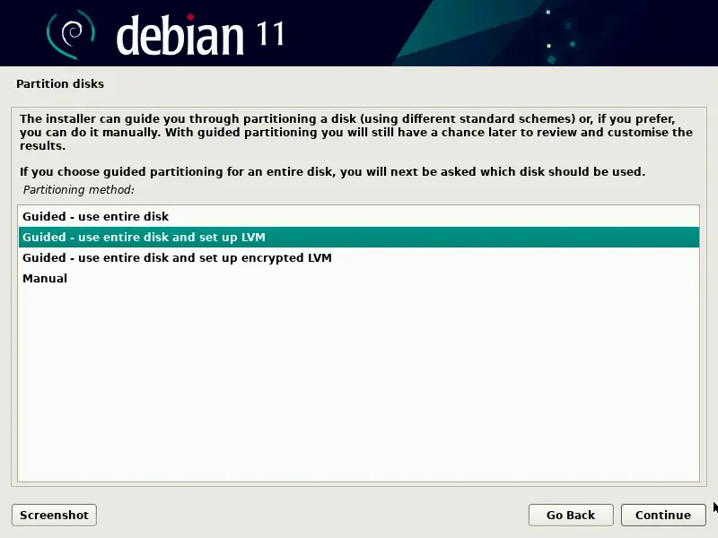 Partition-Method-Debian11-Installation