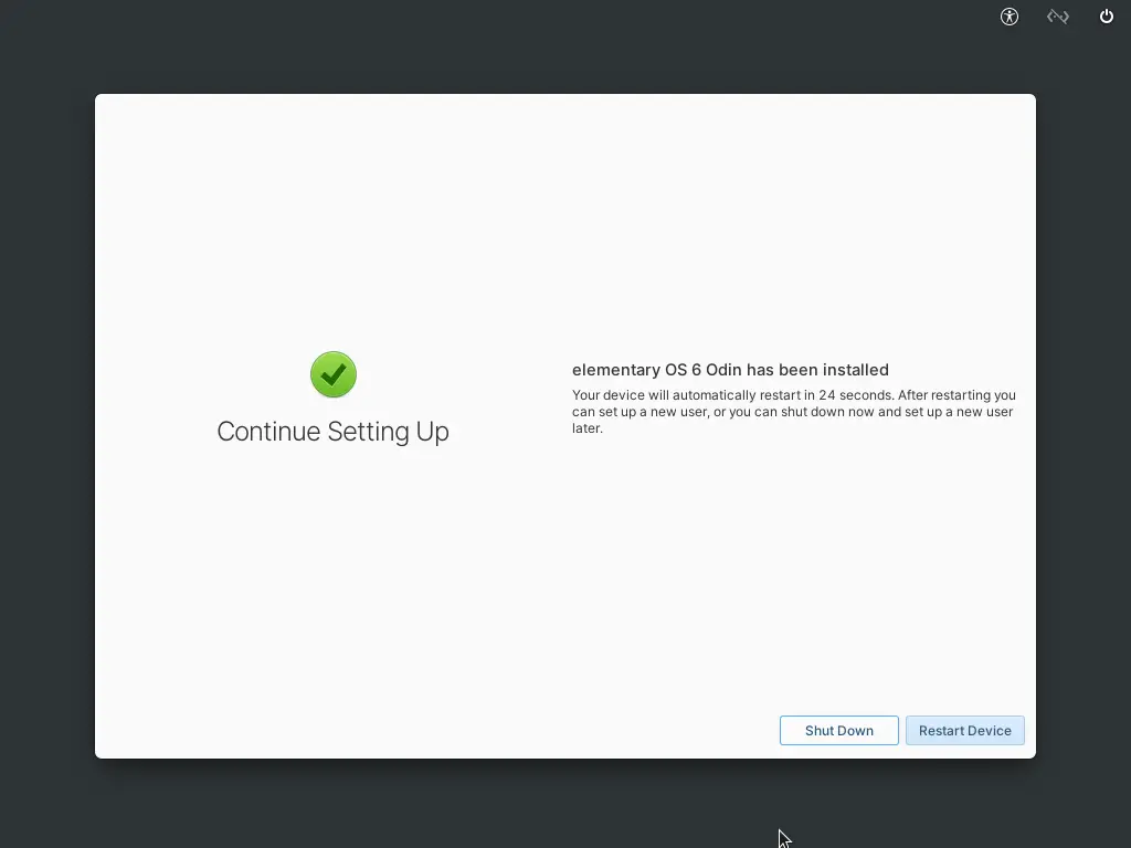Restart-After-ElementaryOS6-Installation