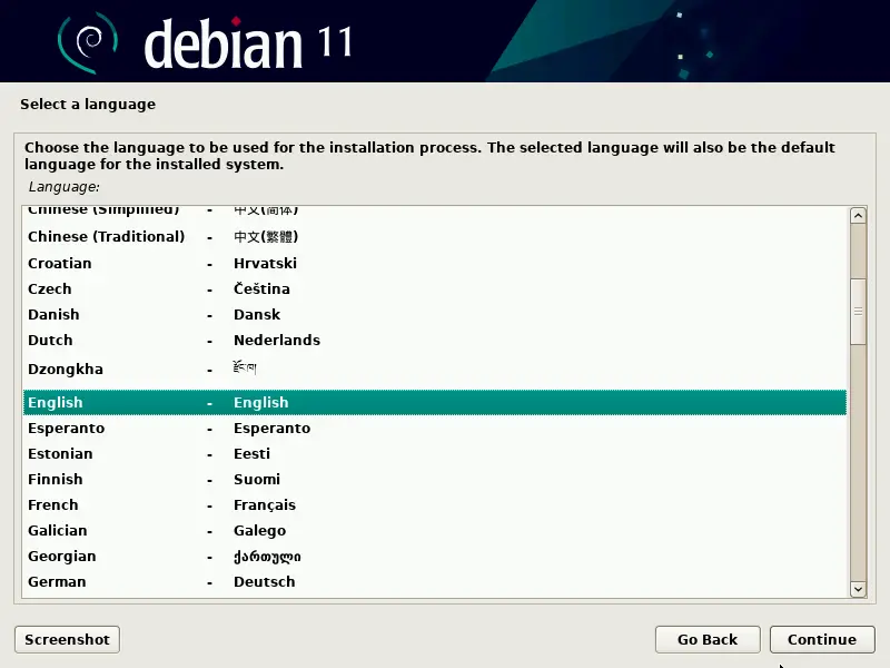 Select-Language-Debian11-Installation