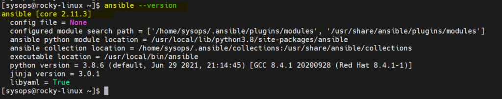 Verify-Ansible-Version-Rocky-Linux