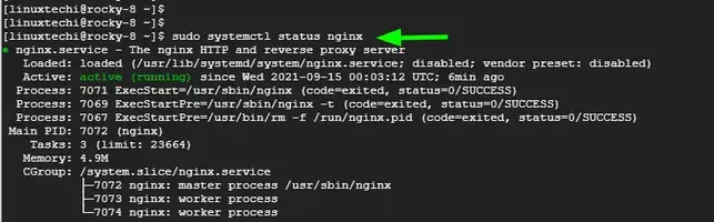 Nginx-Service-Status-Rocky-Linux8