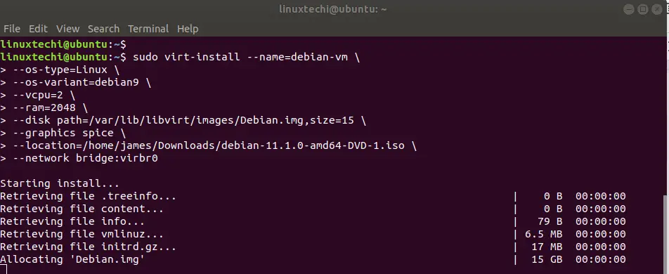 Virt-Install-Command-output-Ubuntu-Linux
