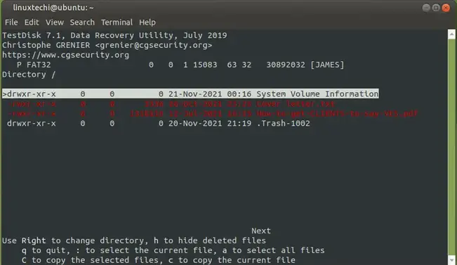 Deleted-Files-scan-testdisk-linux