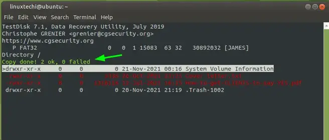 Testdisk-notification-recovery-successful-linux