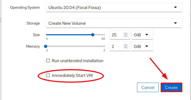 Uncheck-Immediately-start-vm-cockpit