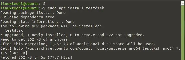 install-testdisk-ubuntu-linux