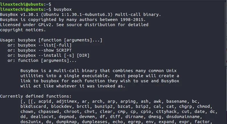 busybox-command-ubuntu