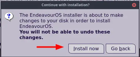 Choose-Install-Now-Option-EndeavourOS